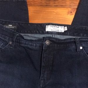 Torrid dark blue skinny jean